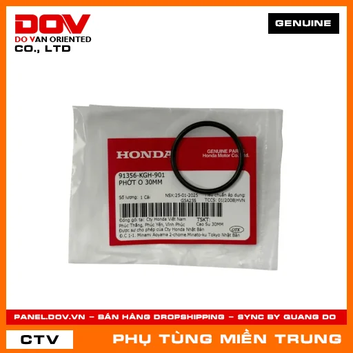 PHỚT O 30MM HONDA CHÍNH HÃNG (MÃ: 91356KGH901) — 91356KGH901