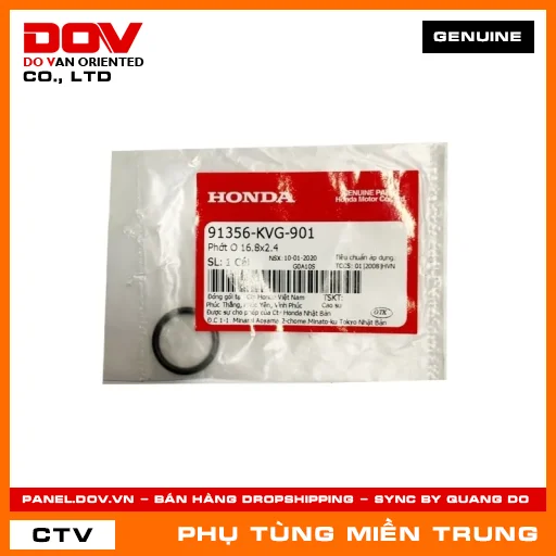 PHỚT O 16.8X2.4 HONDA CHÍNH HÃNG (MÃ: 91356KVG901) — 91356KVG901