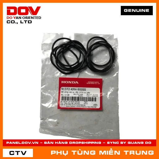 BỘ VÒNG CAO SU NẮP CHỈNH XU PÁP HONDA CHÍNH HÃNG (MÃ: 91372KPH900SS) — 91372KPH900SS