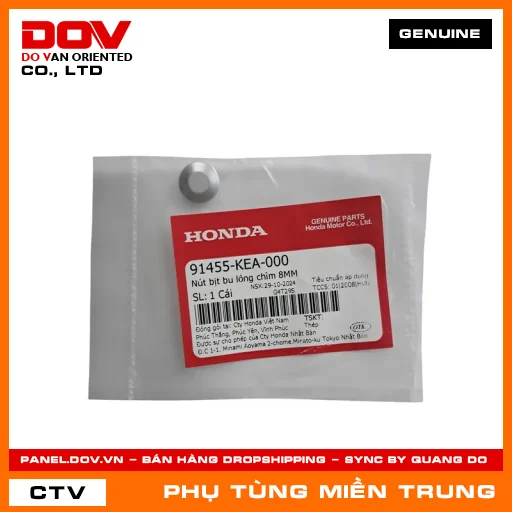 NÚT BỊT BU LÔNG CHÌM 8MM HONDA CHÍNH HÃNG (MÃ: 91455KEA000) — 91455KEA000