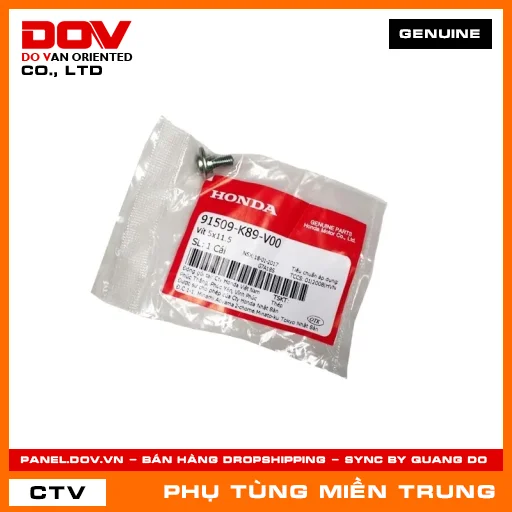 VÍT 5X11.5 HONDA CHÍNH HÃNG (MÃ: 91509K89V00) — 91509K89V00
