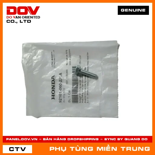 BU LÔNG 6X22 HONDA CHÍNH HÃNG (MÃ: 92101060220A) — 92101060220A