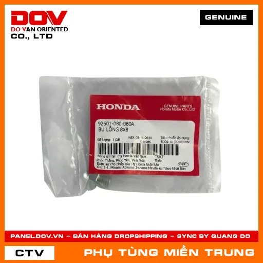 BU LÔNG 8X8 HONDA CHÍNH HÃNG (MÃ: 92501080080A) — 92501080080A