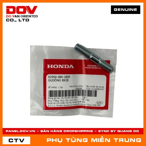 GUDÔNG 8X28 HONDA CHÍNH HÃNG (MÃ: 92900080280E) — 92900080280E