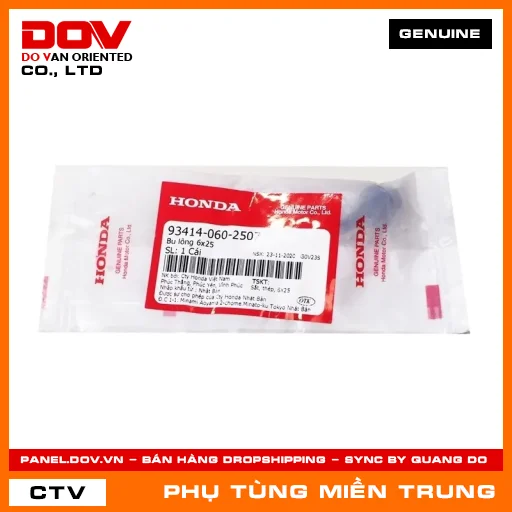 BU LÔNG 6X25 HONDA CHÍNH HÃNG (MÃ: 934140602507) — 934140602507