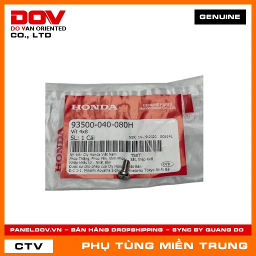VÍT 4X8 HONDA CHÍNH HÃNG (MÃ: 93500040080H) — 93500040080H