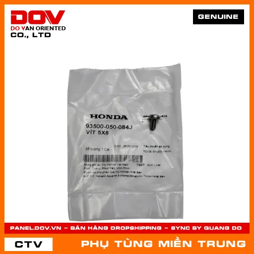 VÍT 5X8 HONDA CHÍNH HÃNG (MÃ: 93500050084J) — 93500050084J