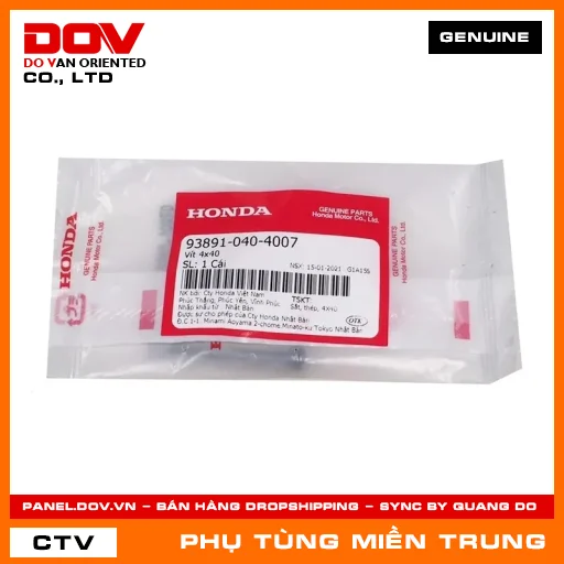 VÍT 4X40 HONDA CHÍNH HÃNG (MÃ: 938910404007) — 938910404007