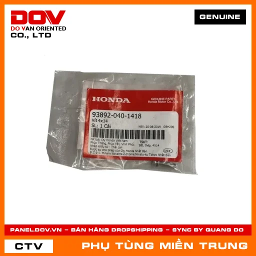 VÍT 4X14 HONDA CHÍNH HÃNG (MÃ: 938920401418) — 938920401418