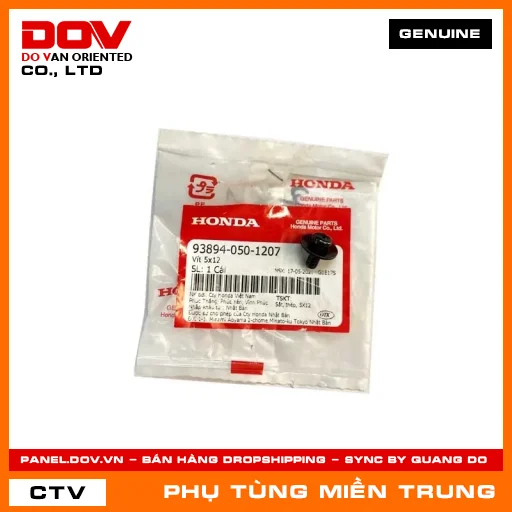 VÍT 5X12 HONDA CHÍNH HÃNG (MÃ: 938940501207) — 938940501207