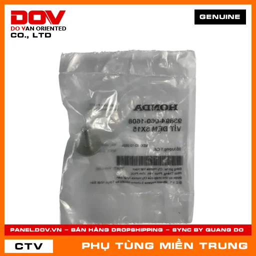 VÍT ĐỆM 6X15 HONDA CHÍNH HÃNG (MÃ: 938940601608) — 938940601608