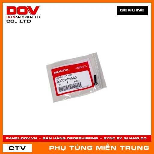 VÍT TỰ HÃM 4X20 HONDA CHÍNH HÃNG (MÃ: 9390124580) — 9390124580