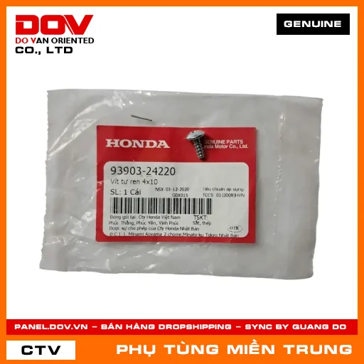 VÍT TỰ REN 4X10 HONDA CHÍNH HÃNG (MÃ: 9390324220) — 9390324220