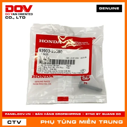 VÍT TỰ HÃM 5X25 HONDA CHÍNH HÃNG (MÃ: 9390325580) — 9390325580
