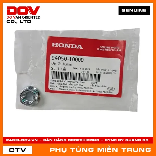 ĐAI ỐC 10MM HONDA CHÍNH HÃNG (MÃ: 9405010000) — 9405010000
