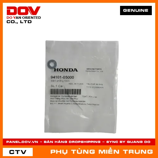 ĐỆM PHẲNG 5MM HONDA CHÍNH HÃNG (MÃ: 9410105000) — 9410105000