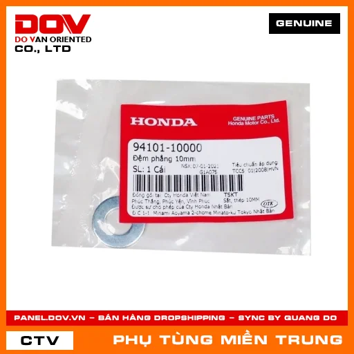 ĐỆM PHẲNG 10MM HONDA CHÍNH HÃNG (MÃ: 9410110000) — 9410110000