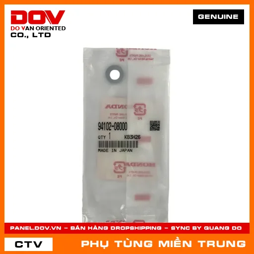 ĐỆM 8MM HONDA CHÍNH HÃNG (MÃ: 9410208000) — 9410208000