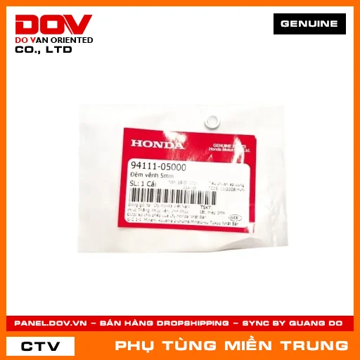 ĐỆM VÊNH 5MM HONDA CHÍNH HÃNG (MÃ: 9411105000) — 9411105000