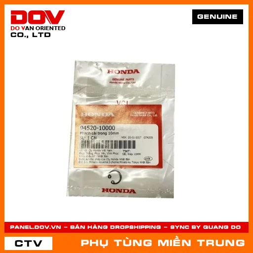 PHANH CÀI TRONG 10MM HONDA CHÍNH HÃNG (MÃ: 9452010000) — 9452010000