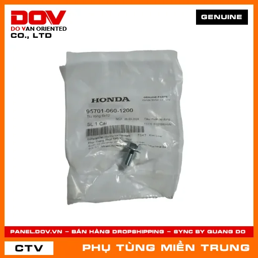 BU LÔNG 6X12 HONDA CHÍNH HÃNG (MÃ: 957010601200) — 957010601200