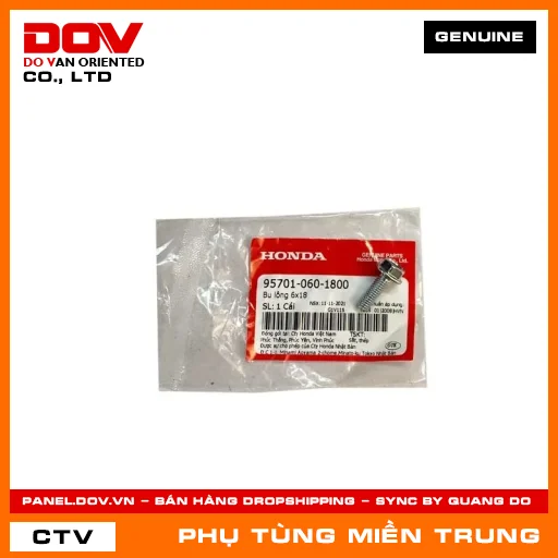 BU LÔNG 6X18 HONDA CHÍNH HÃNG (MÃ: 957010601800) — 957010601800