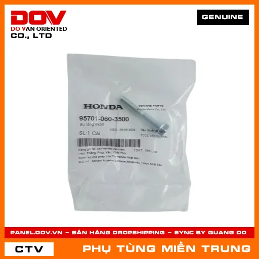BU LÔNG 6X35 HONDA CHÍNH HÃNG (MÃ: 957010603500) — 957010603500