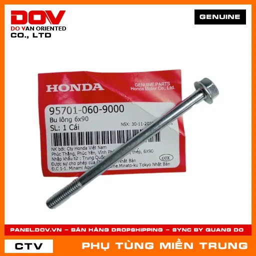 BU LÔNG 6X90 HONDA CHÍNH HÃNG (MÃ: 957010609000) — 957010609000
