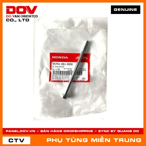 BU LÔNG 6X100 HONDA CHÍNH HÃNG (MÃ: 957010610000) — 957010610000