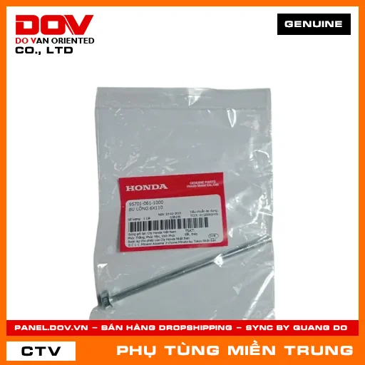 BU LÔNG 6X110 HONDA CHÍNH HÃNG (MÃ: 957010611000) — 957010611000