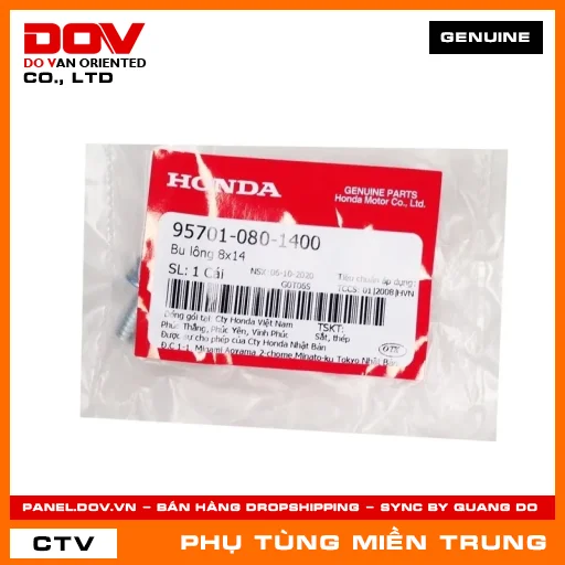 BU LÔNG 8X14 HONDA CHÍNH HÃNG (MÃ: 957010801400) — 957010801400