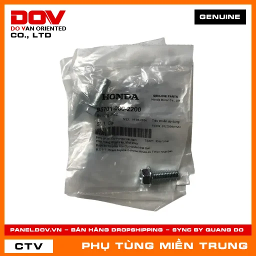BU LÔNG 8X22 HONDA CHÍNH HÃNG (MÃ: 957010802200) — 957010802200