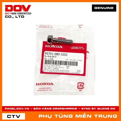 BU LÔNG 8X32 HONDA CHÍNH HÃNG (MÃ: 957010803202) — 957010803202