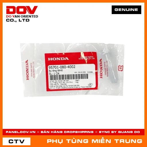 BU LÔNG 8X40 HONDA CHÍNH HÃNG (MÃ: 957010804002) — 957010804002