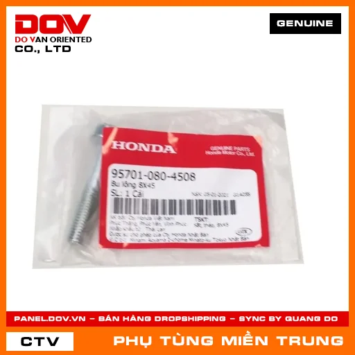 BU LÔNG 8X45 HONDA CHÍNH HÃNG (MÃ: 957010804508) — 957010804508