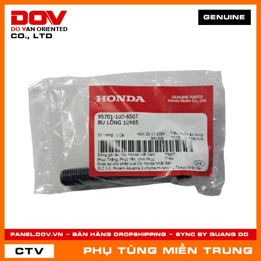 BU LÔNG 10X65 HONDA CHÍNH HÃNG (MÃ: 957011006507) — 957011006507