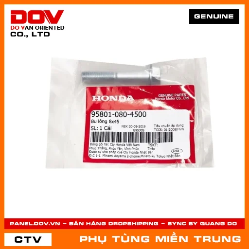 BU LÔNG 8X45 HONDA CHÍNH HÃNG (MÃ: 958010804500) — 958010804500