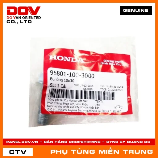 BU LÔNG 10X30 HONDA CHÍNH HÃNG (MÃ: 958011003000) — 958011003000
