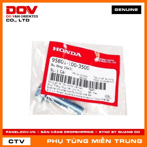 BU LÔNG 10X35 HONDA CHÍNH HÃNG (MÃ: 958011003500) — 958011003500