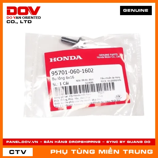 BU LÔNG 10X40 HONDA CHÍNH HÃNG (MÃ: 958011004002) — 958011004002