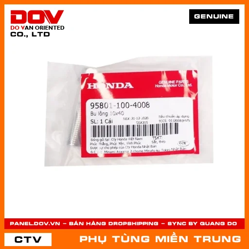 BU LÔNG 10X40 HONDA CHÍNH HÃNG (MÃ: 958011004008) — 958011004008