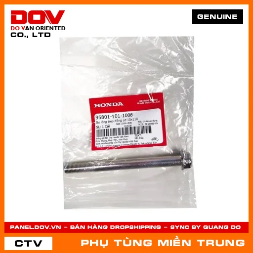 BU LÔNG TREO ĐỘNG CƠ 10X110 HONDA CHÍNH HÃNG (MÃ: 958011011008) — 958011011008