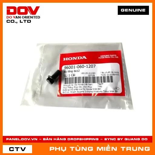 BU LÔNG 6X12 HONDA CHÍNH HÃNG (MÃ: 960010601207) — 960010601207