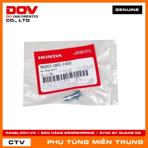 BU LÔNG 6X14 HONDA CHÍNH HÃNG (MÃ: 960010601400) — 960010601400
