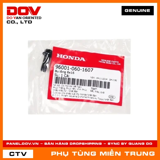 BU LÔNG 6X16 HONDA CHÍNH HÃNG (MÃ: 960010601607) — 960010601607