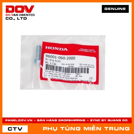 BU LÔNG 6X20 HONDA CHÍNH HÃNG (MÃ: 960010602000) — 960010602000