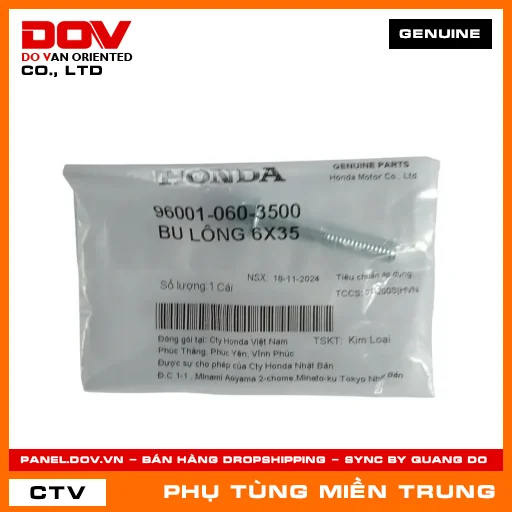 BU LÔNG 6X35 HONDA CHÍNH HÃNG (MÃ: 960010603500) — 960010603500