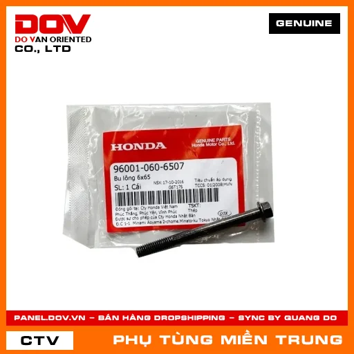BU LÔNG 6X65 HONDA CHÍNH HÃNG (MÃ: 960010606507) — 960010606507