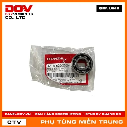 VÒNG BI 6202 HONDA CHÍNH HÃNG (MÃ: 961006202000) — 961006202000