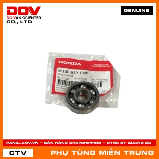 VÒNG BI 6301 HONDA CHÍNH HÃNG (MÃ: 961006301000) — 961006301000